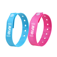 NFC RFID 13.56MHZ T5577 125khz réécriture bracelet Id 13.56mhz NFC puce UHF HF LF double fréquence réglable RFID bracelet en silicone