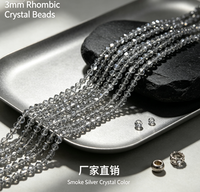 Manik-manik Kristal Bicone YUZHU 3mm Berlapis AB, Tahan Luntur, Multiwarna untuk Aksesoris Perhiasan Buatan Tangan, Kerajinan DIY