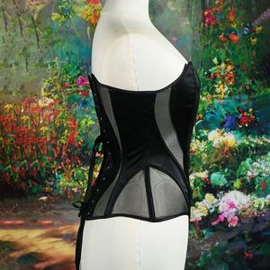 Nouveau haut sculptant en forme d'arête de poisson pour femmes, en fil tricoté œil-de-chat, écologique, contrôle ferme de la <span class=keywords><strong>taille</strong></span>, amincissant, logo, soutien-gorge en latex pour <span class=keywords><strong>mariage</strong></span> - Product Image 4