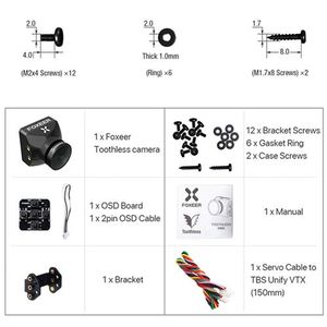 كاميرا فوكسير توثلس <span class=keywords><strong>2</strong></span> ميني الجديدة لعام 2025 بدقة 1200TVL مع زاوية قابلة للتعديل ورؤية ليلية ومستشعر 1/<span class=keywords><strong>2</strong></span> بوصة وتقنية HDR فائقة لطائرات السباق بدون طيار - Product Image 6