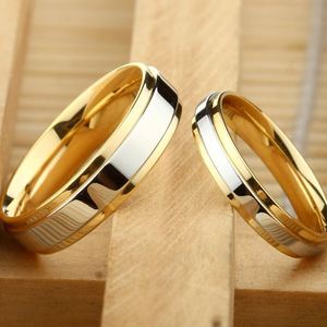 <span class=keywords><strong>Anillos</strong></span> <span class=keywords><strong>de</strong></span> Compromiso <span class=keywords><strong>y</strong></span> Matrimonio <span class=keywords><strong>de</strong></span> Alta Calidad, Doble Tono, Chapados en Oro, Acero Inoxidable 316L, <span class=keywords><strong>para</strong></span> <span class=keywords><strong>Mujer</strong></span> <span class=keywords><strong>y</strong></span> <span class=keywords><strong>Hombre</strong></span> - Product Image 3