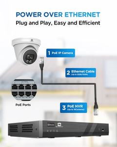 Sistema de Cámaras de Seguridad CCTV NVR GWSECU de 16 Canales 4K, Cableado PoE, 4TB, Exterior, 8MP, Tipo Torreta, Audio, Detección Facial <span class=keywords><strong>por</strong></span> IA, Vigilancia para Hogar y Negocios - Product Image 3