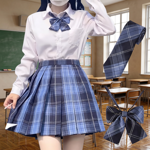 Conjunto de 2 Piezas de Camisa de Uniforme Escolar de Manga Corta para Niñas Blancas Uniforme Formal de Estilo Elegante, 100% Poliéster, Fácil de Planchar - Product Image 2