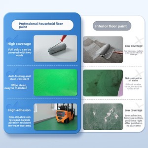 Peinture époxy à base d'eau pour sols en ciment, ateliers/usines, auto-nivelante, résistante à l'usure, service d'installation nationale - Product Image 2