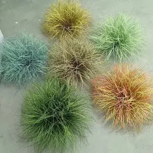 DG086 vendita diretta in fabbrica pianta paesaggio erba di cipolla artificiale in vaso per la decorazione di interni all'aperto