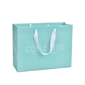 Bolsas de Papel Kraft Biodegradables y Ecológicas con Logotipo Personalizado, Impresión de Embalaje con Laminado Mate, Bolsas de Regalo para Ropa y Compras - Product Image 1