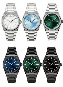 Reloj de Lujo para Hombre Personalizable, Reloj Mecánico Automático de Acero Inoxidable 316L de 38 mm con Espejo de Zafiro - Product Image 5