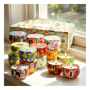 บรรจุภัณฑ์เทียนหอมแบบพกพา กลิ่นมะพร้าว สำหรับร้านบูติก สร้างบรรยากาศผ่อนคลาย ของที่ระลึก ของขวัญ ของที่ระลึก  สำหรับจัดแสดงและเลือกสรร - Product Image 3