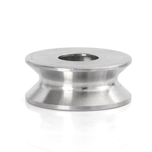 Roda Pemandu V-Groove Baja Tahan Karat CNC dengan Bantalan Presisi Pulley untuk Gerak Linear dengan Wire EDM & Broaching - Product Image 2