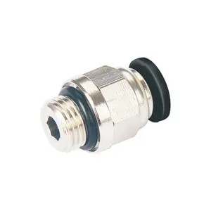 Tracheal quick connector PE three-way quick plug PC straight PU variable diameter PG compressed tracheal quick connector PW