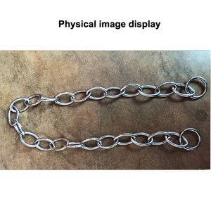 304ステンレス鋼3mm 3.5mm 4mm Martingaleペット犬トレーニングPチェーンネックレス犬の首輪ピットブルキューバンリンクドッグチェーン - Product Image 2