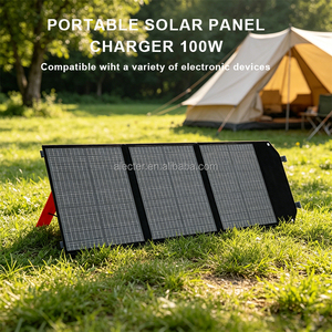 Panel Solar Monocristalino Plegable de 100W 200W, IP65 Impermeable, Módulo Fotovoltaico de Alta Conversión del 23.4% para RV y Estaciones de Energía Fuera de la Red - Product Image 2