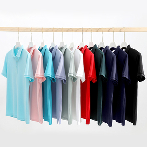 Polo Rojo de Manga Corta, Color Sólido, Transpirable, Ropa Casual para Hombre - Product Image 4