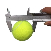 BSCI Offre Spéciale Logo personnalisé balle d'entraînement sportif laine caoutchouc naturel haute élastique balle de tennis durable avec prix de gros