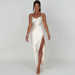 BR4264 <span class=keywords><strong>Elegante</strong></span> Vestido Largo para Mujer, Vestido Sexy sin Espalda, Vestido Ajustado para Fiesta de Noche, Vestido de Cintura Alta - Product Image 6