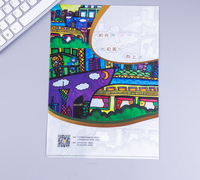 Carpetas de Archivo Transparentes en Forma de L, de PVC/PP, Resistentes, con Logotipo Personalizado Impreso, Tamaño A4