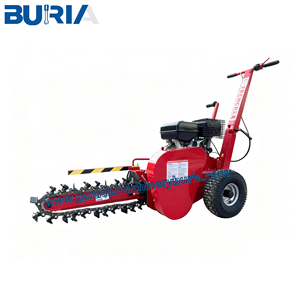 Máquina de zanjas de alta potencia de 15HP, Mini máquina de zanjadora de cadena, Mini zanjadora para limpieza de tierras, excavación de zanjas de deshierbe - Product Image 2