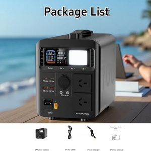 Générateur solaire portable abordable 700W 1200W, charge AC/solaire/voiture pour le <span class=keywords><strong>camping</strong></span>, les urgences, les voyages, station d'énergie solaire - Product Image 3