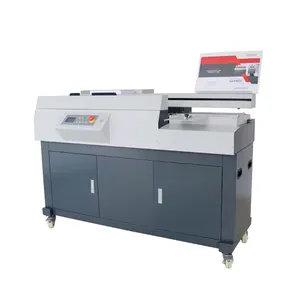 automatic book binding machine book cover binding machine Electric automatic hot melt glue book binding machine for sale