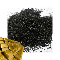Charbon actif de coque de noix de coco Lvyuan 612 pour la récupération de l'or, charbon actif Jocabi pour l'extraction de l'or dans l'industrie aurifère