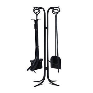 Griglia <span class=keywords><strong>per</strong></span> Camino Nera da Interno, Supporto <span class=keywords><strong>per</strong></span> Legna da Ardere <span class=keywords><strong>per</strong></span> Stufa a Legna - Product Image 4