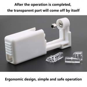 Vente directe d'usine, outil de perçage d'oreilles jetable avec boucle d'oreille en acier inoxydable - Product Image 5