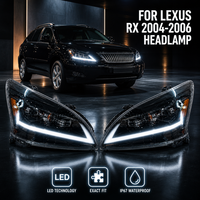 Phare avant LED haute luminosité pour Lexus RX 2004-2006, anti-brouillard, étanche, ensemble de pièces d'éclairage automobile