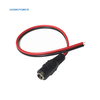 OEM 12V DC 5.5x2.1mm mâle femelle DC prise d'alimentation Jack connecteur câble fiche fil pour CCTV LED