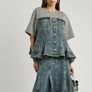 เสื้อฮู้ดผู้หญิงแบบเรียบง่ายสำหรับฤดูร้อน คอกลม ทรงหลวม พิมพ์ลาย แขนสั้น แมทช์ได้กับทุกชุด - Product Image 1