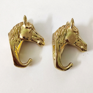 Creative Hotel Apartment Villa Furniture Hardware Decoration Brass Horse Head <strong>Knobs</strong> Pulls Drawer Cabinet <strong>Door</strong> Handle Hook - Product Image 4