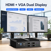PC Industrial Integrado Sin Ventilador Intel I7-8550U I7-1165G7, Doble DDR4 32GB, MSATA HD, VGA, 2 LAN, RS232 6 COM