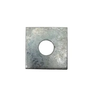 Arandela cuadrada de puntal de 5/8 "galvanizada en caliente, arandelas de placa cuadrada para pernos