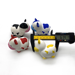 Custom Colors PU Foam Toys Cute Animals Cow Promotional Toys Children Squeeze Aniti-stress Anxious Relief Toys - Product Image 3