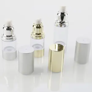 Mini trắng vàng Pet Head Glass nhựa Nước hoa mini Lotion nước Bao bì mỹ phẩm bơm Mist airless Spray Chai