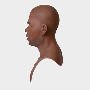 <span class=keywords><strong>Tono</strong></span> de piel Africana realista de silicona completa, máscara de fiesta de Halloween, Cara Humana, máscara de Halloween, accesorios de película para anciano Calvo - Product Image 3