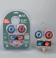 Manomètre numérique compact et pratique Hongsen HS-M01 pour outils CVC, cuivre et aluminium, 0-550 psi, pour la réfrigération et l'échange de chaleur