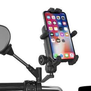 バイク用品 防振ヘルメットホルダー＆バックミラー携帯電話マウント - Product Image 6