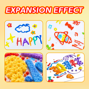 Ensemble de stylos à bulles de haute qualité pour enfants, jouet créatif de dessin, stylos magiques gonflables pour la peinture des enfants - Product Image 3