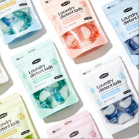 Sac à linge d'hôtel en plastique et PE avec logo personnalisé AG, sacs à linge simples pour les capsules de lessive, les sachets et l'emballage du savon