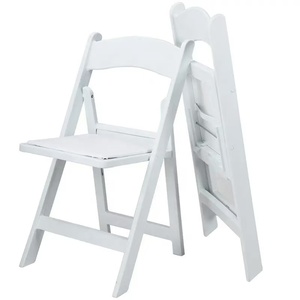 Chaise Pliante Wimbledon en Résine Blanche pour Événement, Capacité de 1000 lb, Légère, pour Extérieur, Location, Fête, Mariage - Product Image 2