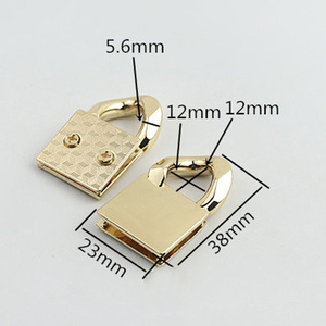 Deepeel AL550 borse in lega di zinco 38*23MM <span class=keywords><strong>accessori</strong></span> per articoli in pelle <span class=keywords><strong>accessori</strong></span> per tracolla a catena fibbia quadrata da donna - Product Image 2