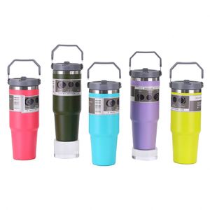 Fcney Gourde Isotherme Économique de Marque Renommée en Acier Inoxydable 30oz, Tasse à Café, Revêtement Poudré, Intérieur 304 Extérieur 201, Bouteille Thermos d'Extérieur - Product Image 1