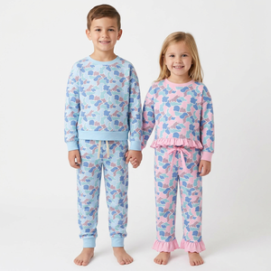Vêtements personnalisés pour enfants, pantalon à imprimé camouflage à manches longues, tenues assorties pour frères et sœurs, ensembles décontractés pour petites filles et garçons, automne-hiver - Product Image 1