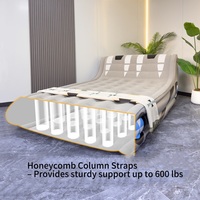 Matelas Gonflable avec Dossier – Pompe Automatique pour Usage Intérieur/Extérieur, Taille Simple/Double, Lit de Camping Portable