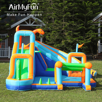 Château gonflable intérieur/extérieur, château gonflable amusant, château gonflable pour sauter, toboggan gonflable pour fête d'anniversaire, cadeau