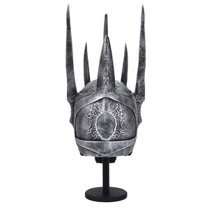<span class=keywords><strong>Réplique</strong></span> de casque de Sauron du <span class=keywords><strong>Seigneur</strong></span> <span class=keywords><strong>des</strong></span> <span class=keywords><strong>Anneaux</strong></span> à l'échelle 1:1, en polyrésine et fibre de verre, faite à la main, avec support en bois - Product Image 3