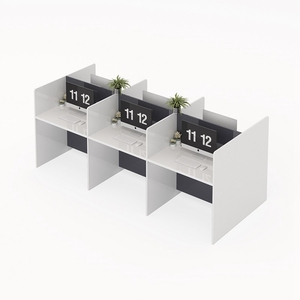 Mesa de oficina de estilo moderno para centro de llamadas, mesa de trabajo, muebles, mesa de trabajo, partición - Product Image 5