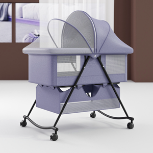 <span class=keywords><strong>Cuna</strong></span> Moderna Portátil Plegable Mingtu con Ruedas, Multifuncional <span class=keywords><strong>de</strong></span> Metal y Algodón con <span class=keywords><strong>Mosquitero</strong></span> <span class=keywords><strong>para</strong></span> Dormitorio, <span class=keywords><strong>de</strong></span> 0 a 36 Meses - Product Image 6