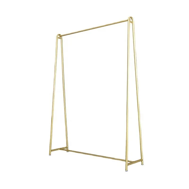 Heavy Duty Gold Wedding Dress Clothes Display Rack Stand Shelf For Retail Boutique Wedding Bridal Store Furniture