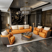 Zeitgenössische Luxus-Wohnzimmer-Sofas Moderne Möbel mit Schwamm füllung